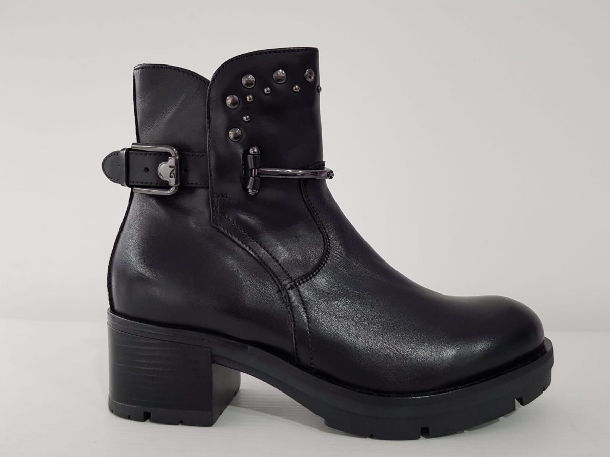 Stivaletto in pelle Caracas Nero